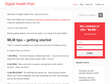 Tablet Screenshot of digitalhealthpost.com